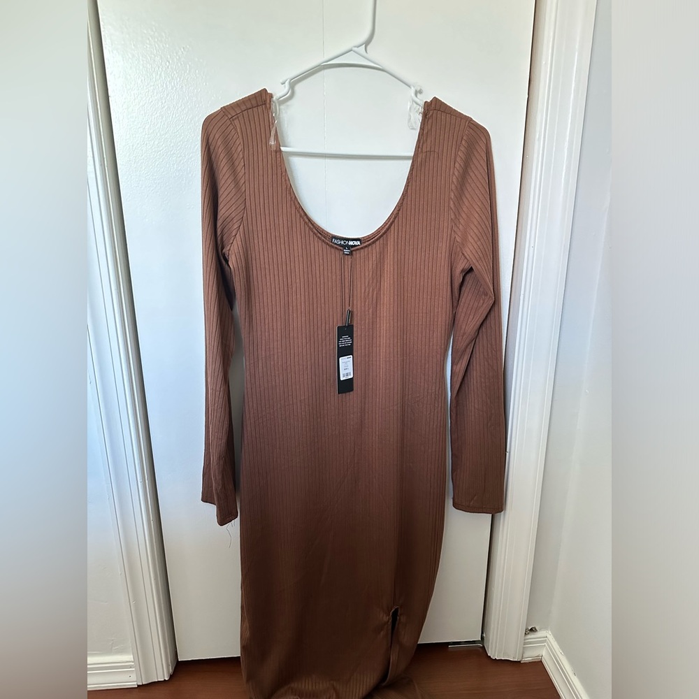 Scoop Neck Bodycon Dress